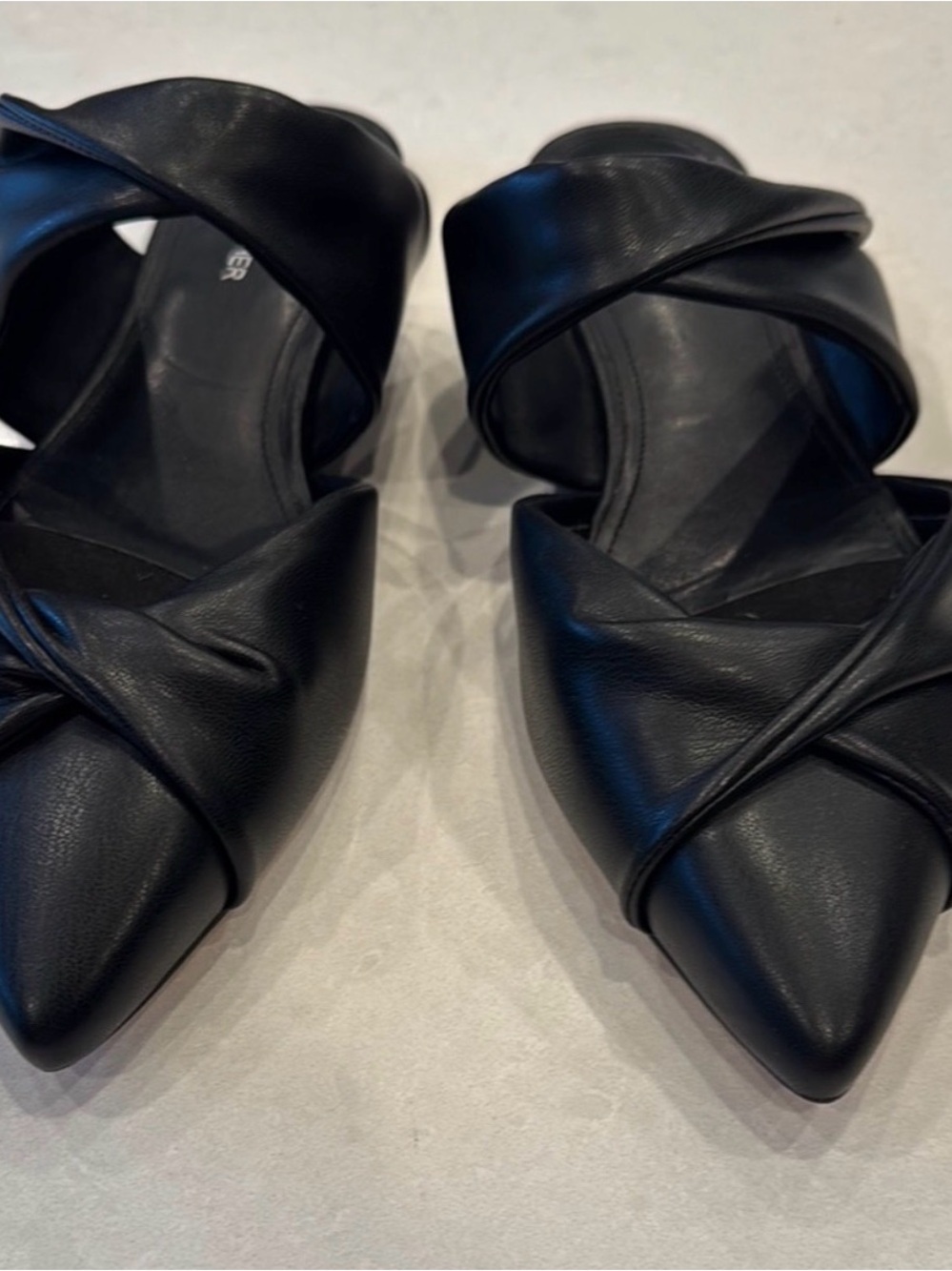 Marc Fisher Black Twist Flats | Slip-On Heels - Picture 3 of 5